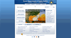 Desktop Screenshot of dps.texas.gov