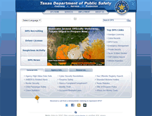 Tablet Screenshot of dps.texas.gov