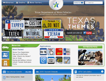 Tablet Screenshot of dmv.texas.gov